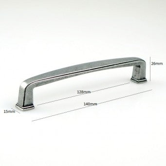 H-359-128 Dynamic  Handle L140 x W15 x H26 mm (4 Finish Items Available)