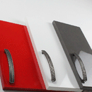 H-374-128 Symphony Handle Oil Brushed/Antique Silver Finished