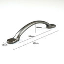 H-61008-128 / BSS Satin Nickel/ Matt Black Chrome Finished Handle