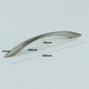 H-61158-160 Curvy Satin Nickel/ Chrome Finished Handle