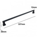 H-61159 BK Black Finished Handle (6 Size Available)