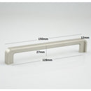 H-61364  Matt Black Chrome/ Satin Nickel/ Oil Brushed Finished Handle (2 Size Available)