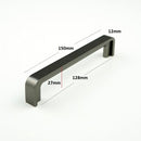 H-61364  Matt Black Chrome/ Satin Nickel/ Oil Brushed Finished Handle (2 Size Available)