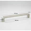 H-61364  Matt Black Chrome/ Satin Nickel/ Oil Brushed Finished Handle (2 Size Available)