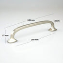 H-61367 Motif Handle Satin Nickel/ Matt Black Chrome Finished Handle (2 Size Available)