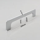 H-64978-160 EFFORTNESS Satin Nickel/Chrome Finished Handle (2 Size Available)