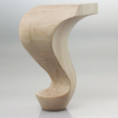Maple Material Vanity Leg W2-3/4" x D2-3/4" x H4", H6"  (2 Size Available)