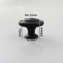 K-179B Exotic Knob (Diameter 32 x H25mm) Antique Silver/Black/Satin Nickel Finished