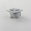 K-264CP Dazzle Knob - (L32 x W32 x H22) Chrome/Satin Nickel Finished