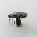 K-323 Perfection Knob (L37 x W20 x H27mm) Antique Silver/Antique Oil Brushed Finished