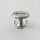 K-325 Buzz Knob - Satin Nickel Finished (Diameter 31 x H24mm)