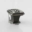 K-326 Symphony Knob - (L31 x W31 x H24mm) Antique Silver/Oil Brushed Finished