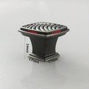 K-358ORB Sophisticated Knob - (L31 x W31 x H24mm) Oil Brushed/Antique Silver Finished