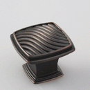 K-358ORB Sophisticated Knob - (L31 x W31 x H24mm) Oil Brushed/Antique Silver Finished