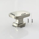 K-417 Luxury Knob - (L37 x W23 x H18mm) Satin Nickel/ Chrome/ Rose Gold Finished