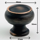 K-62123 Knob - Oil Brushed / Satin Nickel Finished (Diameter 27 x H31mm)