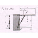 GAS Lift and Gas Stay for Wood Door / Aluminium Frame 80N/100N