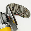 7pcs 100MM Resin Bond Diamond Polishing Pads+1pc M14 Aluminum Base Backer, Sanding Disc Granite Marble Polishing Disc