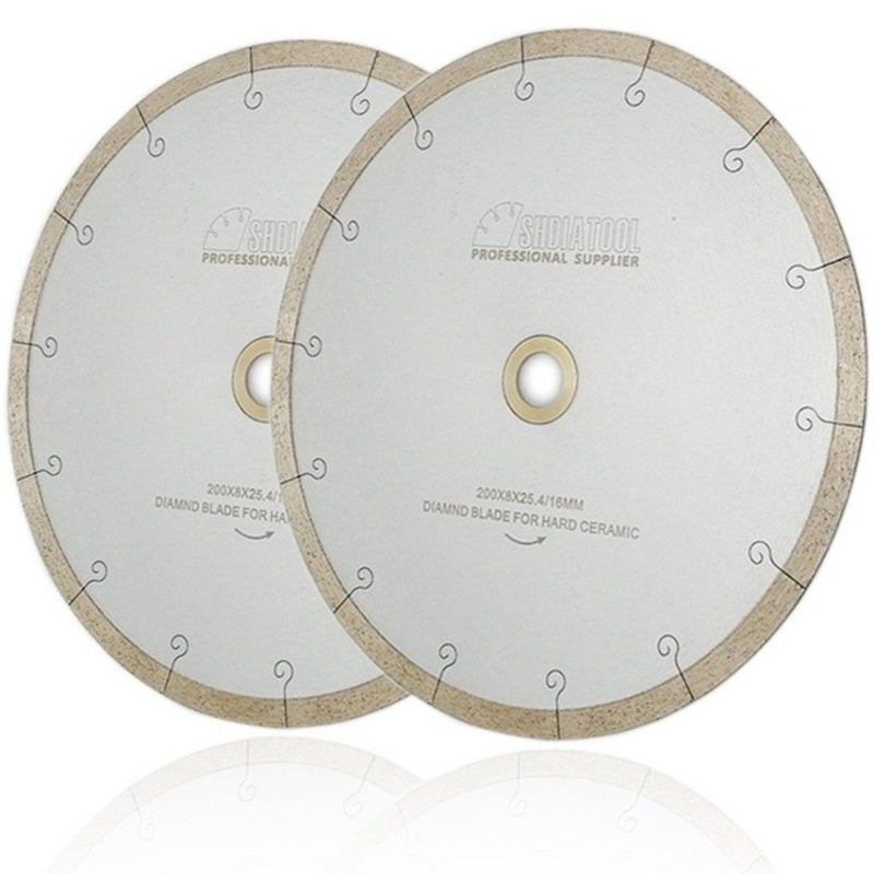 2pcs Diamond Ceramic Saw Blades with Hook Slot Hot-pressed Diamond Cutting Disc for Tile (2 Size Available)