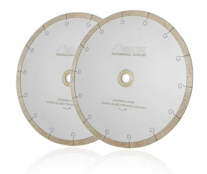 2pcs Diamond Ceramic Saw Blades with Hook Slot Hot-pressed Diamond Cutting Disc for Tile (2 Size Available)