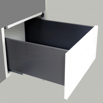 FIT-BOX Slim Wall Soft Close Drawer H167mm Dark Grey - SL-167 N (3 Size Available)