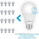A19 Dimmable LED Bulb 9W 60W Equivalent E26 3000K Warm White 800 Lumens (A19-9W-30K-S6-D)