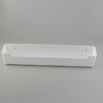 Tip-out Soap Tray - Plastic - White W12"/ W15"x D2⅜" x H3 (TP-12/ TP-15)