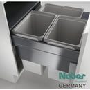 Naber Germany Waste Bin Interior W22.25" D20.5" H23" - WB-324