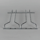 Wine Glass Hanger Under Cabinet Stemware Holder W5½" x D10½" x H1⅝" , 1 Row/ 2 Row/ 3 Row