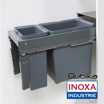 Qubika INOXA Italy Waste Bin Interior W10.25" D20" H15" - XQU-212