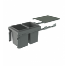 Qubika INOXA Italy Waste Bin Interior W14.25" D20" H15" - XQU-216