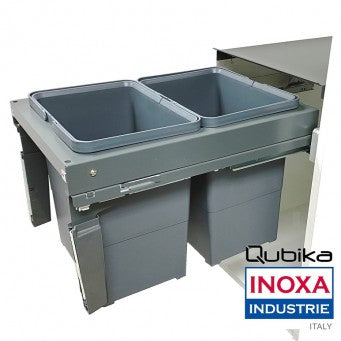 Qubika INOXA Italy Waste Bin Interior W14.25" D20" H15" - XQU-216