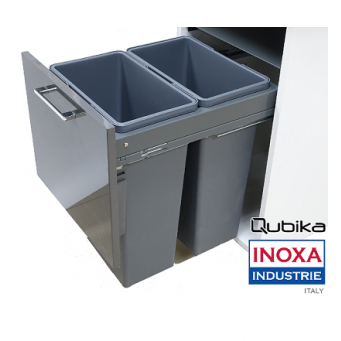 Qubika INOXA Italy Waste Bin Interior W16.25" D20" H23" - XQU-218