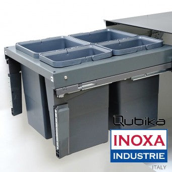 Qubika INOXA Italy Waste Bin Interior W18.25" D20" H15" - XQU-420