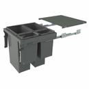 Qubika INOXA Italy Waste Bin Interior W22.25" D20" H23" - XQU-424